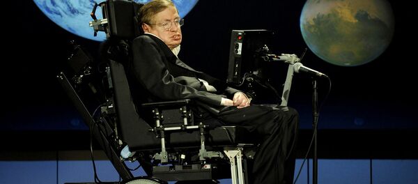 Выступление профессора математики Кембриджского университета, доктор Стивен Хокинг на лекции, посвященной 50-летию НАСА (21 апреля 2008). Вашингтон Выступление профессора математики Кембриджского университета, доктор Стивен Хокинг на лекции, посвященной 50-летию НАСА (21 апреля 2008). Вашингтон - Sputnik Արմենիա
