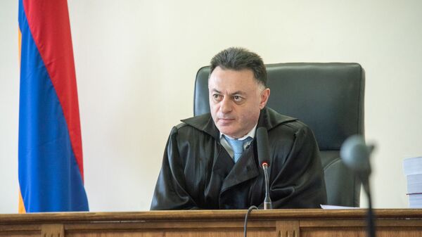 Судья Давид Григорян на заседании по делу 1 марта (17 мая 2019). Еревaн - Sputnik Армения
