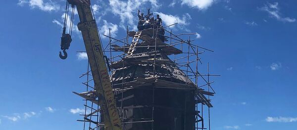 Реставрационные работы церкви VII века села Джрарат Сурб Минас Реставрационные работы церкви VII века села Джрарат Сурб Минас - Sputnik Արմենիա