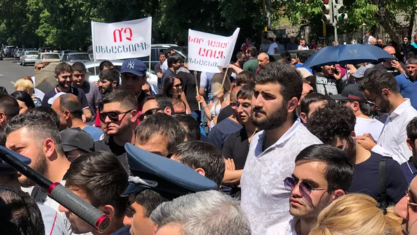 Акция протеста у здания парламента (29 мая 2019). Еревaн - Sputnik Армения