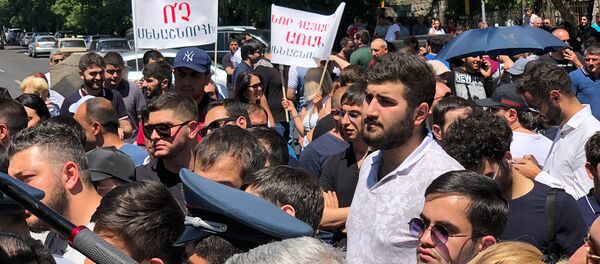 Акция протеста у здания парламента (29 мая 2019). Еревaн - Sputnik Армения