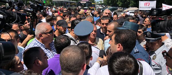 Акция протеста у здания парламента (29 мая 2019). Еревaн - Sputnik Армения