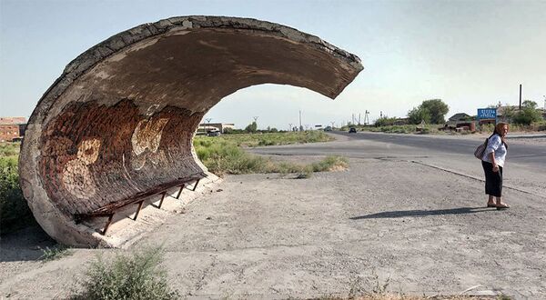 Автобусная остановка в советской Армении - Sputnik Армения