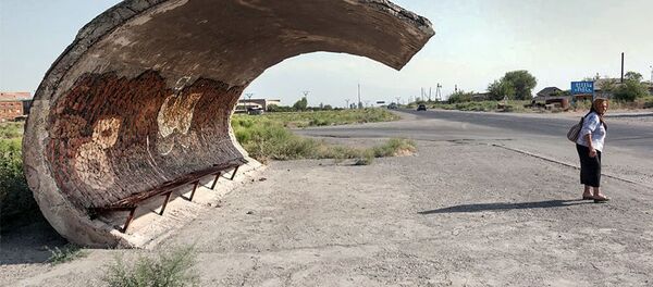 Автобусная остановка в советской Армении - Sputnik Армения