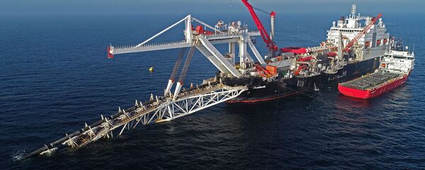 Судно на шельфе Балтийского моря по газопроводу Северный поток 2 - Sputnik Армения