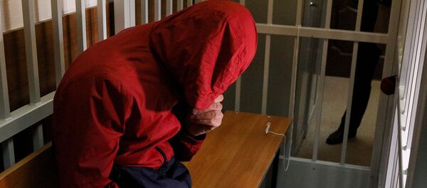 Избрание меры пресечения в Красногорском городском суде Московской области Нареку Степаняну, бармену заведения, рядом с которым убили ветерана боевых действий Никиту Белянкина (5 июня 2019). Москвa Избрание меры пресечения в Красногорском городском суде Московской области Нареку Степаняну, бармену заведения, рядом с которым убили ветерана боевых действий Никиту Белянкина (5 июня 2019). Москвa - Sputnik Արմենիա