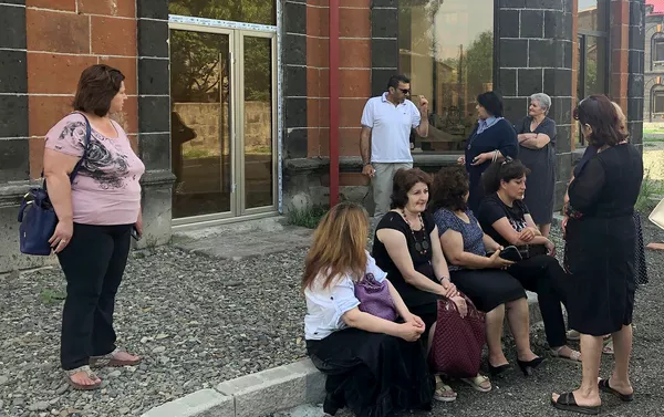 Сотрудницы швейной фабрики Sasstex в Гюмри Сотрудницы швейной фабрики Sasstex в Гюмри - Sputnik Армения