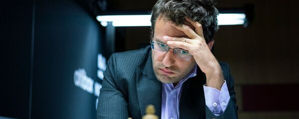 Левон Аронян во время партии с Шахрияром Мамедъяровым в турнире Altibox Norway Chess 2019 (6 июня 2019). Ставангер, Норвегия - Sputnik Армения