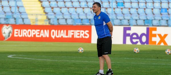 Тренировка сборной Армении по футболу перед матчем против сборной Лихтенштейна (7 июня 2019). Еревaн - Sputnik Արմենիա