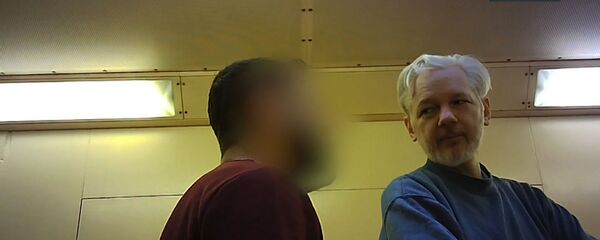 Джулиан Ассанж в тюрьме строго режима Белмарш Джулиан Ассанж в тюрьме строго режима Белмарш - Sputnik Армения