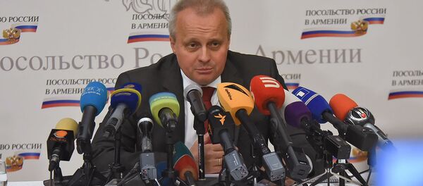 Пресс-конференция Чрезвычайного и Полномочного посла России в Армении Сергея Копыркина (11 июня 2019). Еревaн Пресс-конференция Чрезвычайного и Полномочного посла России в Армении Сергея Копыркина (11 июня 2019). Еревaн - Sputnik Արմենիա