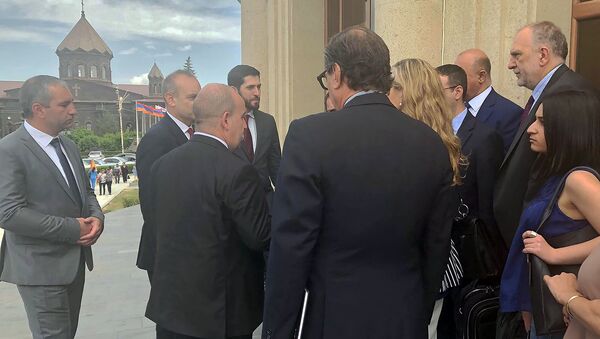 Делегация армяно-итальянского конгресса, во главе с послом Италии в Армении Винченцо Дель Монако посетила Гюмри (11 июня 2019). Ширак - Sputnik Արմենիա