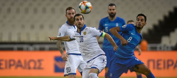 Футбольный матч отборочного тура Евро-2020 между сборными Греции и Армении (11 июня 2019). Афины - Sputnik Армения