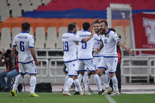 Футбольный матч отборочного тура Евро-2020 между сборными Греции и Армении (11 июня 2019). Афины - Sputnik Армения