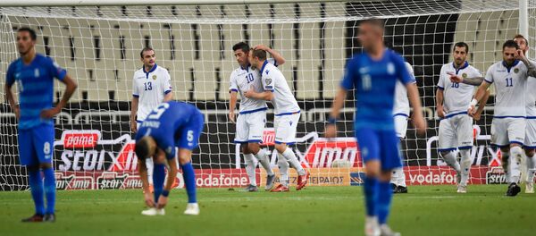 Футбольный матч отборочного тура Евро-2020 между сборными Греции и Армении (11 июня 2019). Афины - Sputnik Армения