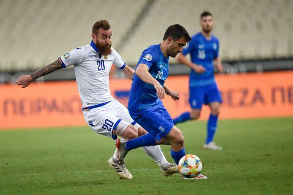Футбольный матч отборочного тура Евро-2020 между сборными Греции и Армении (11 июня 2019). Афины - Sputnik Армения