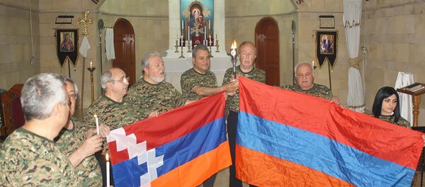 На вершине Мусалера зажгли огонь Панармянских игр - Sputnik Արմենիա