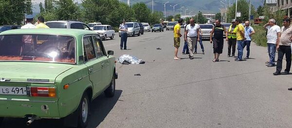 Дорожно-транспортное происшествие на улице Зоравара Андраника (13 июня 2019). Раздан - Sputnik Армения