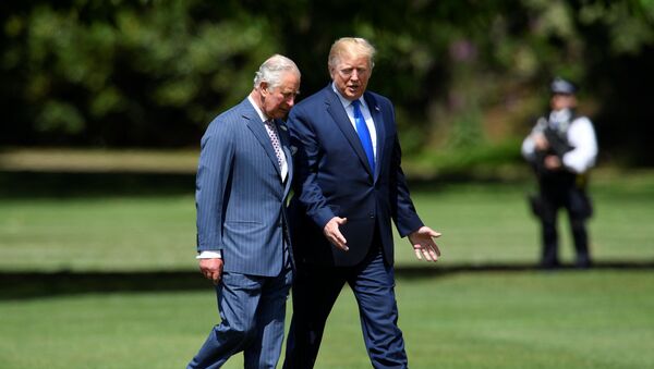 Президент США Дональд Трамп и британский принц Уэльский Чарльз. (3 июня 2019, Лондон) - Sputnik Արմենիա