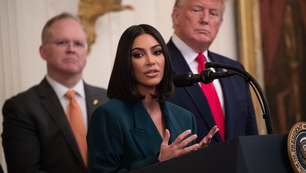 Ким Кардашьян выступила в Белом доме перед президентом США Дональдом Трампом - Sputnik Армения