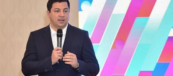 Выступление Арчила Талаквадзе на Тбилисском молодежном форуме (31 марта 2018). Тбилиси - Sputnik Армения