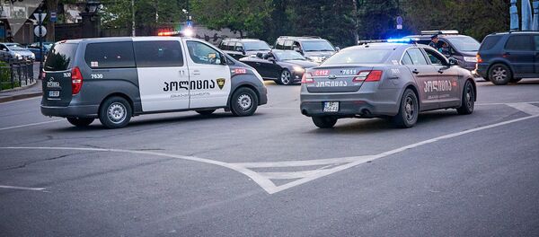 Полицейские автомобили в Тбилиси - Sputnik Армения