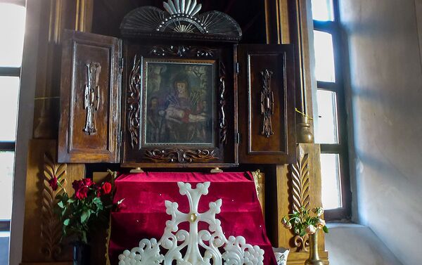Икона “Семь скорбей Святой Богородицы” в Церкви Святой Богородицы, Гюмри - Sputnik Армения