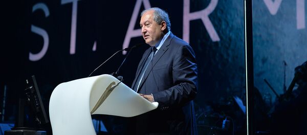 Выступление президента Армении Армена Саркисяна на торжественной церемонии открытия фестиваля STARMUS (24 июня 2019). Цюрих - Sputnik Արմենիա