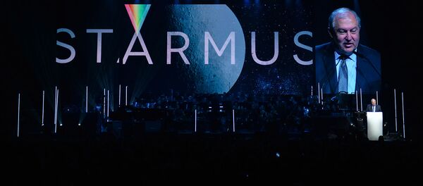 Выступление президента Армении Армена Саркисяна на торжественной церемонии открытия фестиваля STARMUS (24 июня 2019). Цюрих - Sputnik Армения