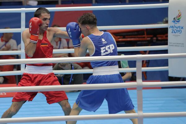 Разгромные победы армянских боксеров на II Европейских играх — кто прошел в 1/4 финала - Sputnik Армения