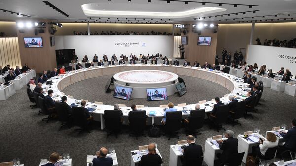 Заседании глав делегаций государств – участников Группы двадцати, приглашенных государств и международных организаций в формате рабочего обеда в Осаке - Sputnik Армения