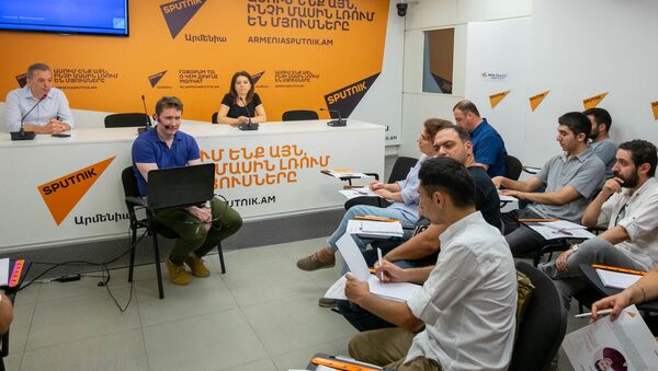 Модуль SputnikPro в мультимедийном пресс-центре Sputnik Армения (29 июня 2019). Еревaн - Sputnik Армения