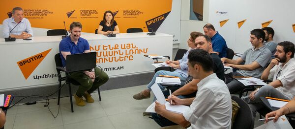 Модуль SputnikPro в мультимедийном пресс-центре Sputnik Армения (29 июня 2019). Еревaн - Sputnik Армения