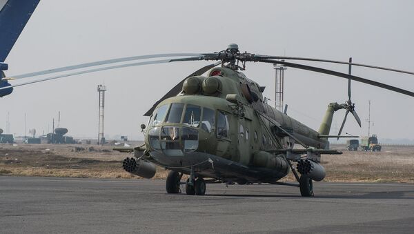 Авиашоу на военном аэродроме Эребуни. Вертолет МИ-24 - Sputnik Армения