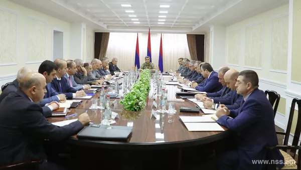 Заседание в службе национальной безопасности (1 июля 2019). Еревaн - Sputnik Армения