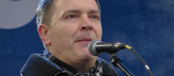 Выступление Вадима Колесниченко на митинге у стен ЦИК Украины в поддержку правильного подсчета голосов на президентских выборах на Украине (8 февраля 2010). Киев - Sputnik Армения