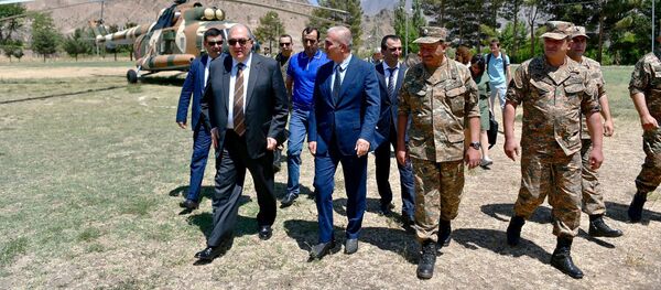 Рабочий визит президента Армена Саркисяна в Сюникскую область (5 июля 2019). Сюник - Sputnik Արմենիա