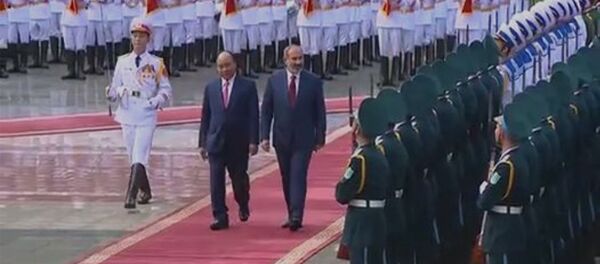 Հանոյում տեղի է ունեցել Նիկոլ Փաշինյանի և Աննա Հակոբյանի դիմավորման պաշտոնական արարողությունը - Sputnik Արմենիա