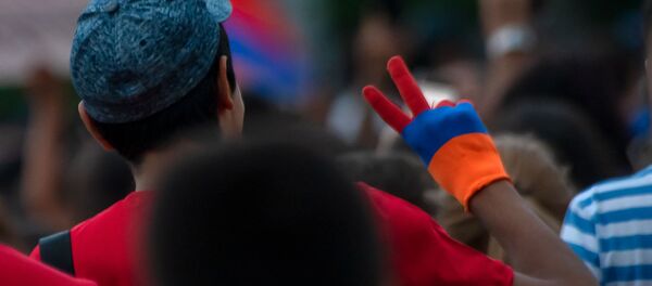 Праздничное шествие в центре столицы (5 июля 2019). Еревaн - Sputnik Արմենիա