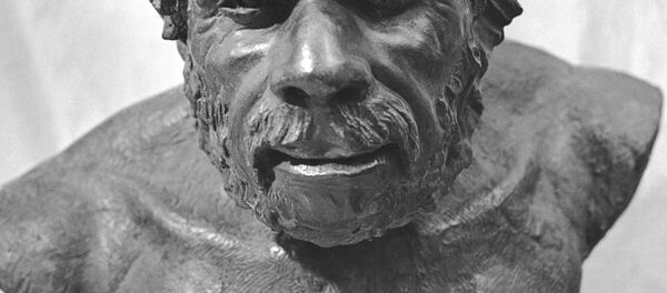 Скульптурный портрет неандертальца Скульптурный портрет неандертальца - Sputnik Армения