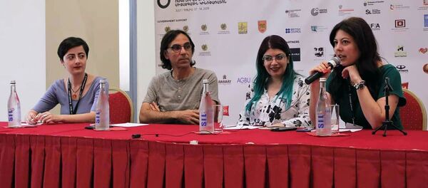 Итоговая пресс-конференция фестиваля (14 июля 2019). Еревaн Итоговая пресс-конференция фестиваля (14 июля 2019). Еревaн - Sputnik Армения