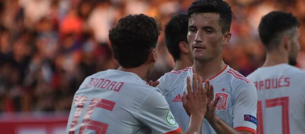 Футбольный матч ЧЕ U19 между молодежными сборными Армении и Испании (14 июля 2019). Еревaн Футбольный матч ЧЕ U19 между молодежными сборными Армении и Испании (14 июля 2019). Еревaн - Sputnik Армения