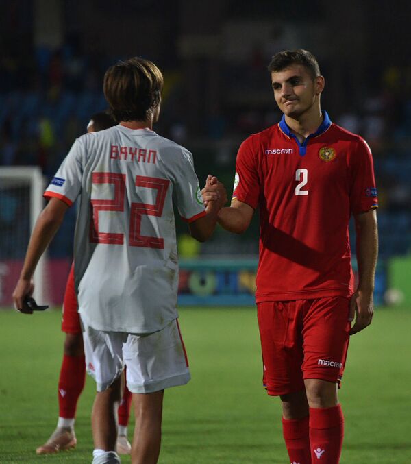 Հաղթել չհաջողվեց. մինչև 19 տ.-ի Եվրոպայի առաջնությունում Հայաստանը պարտվեց Իսպանիային Հաղթել չհաջողվեց. մինչև 19 տ.-ի Եվրոպայի առաջնությունում Հայաստանը պարտվեց Իսպանիային - Sputnik Արմենիա