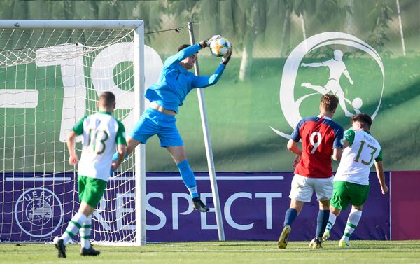 Футбольный матч ЧЕ U-19 между молодежными сборными Норвегии и Ирландии (15 июля 2019). Еревaн - Sputnik Армения