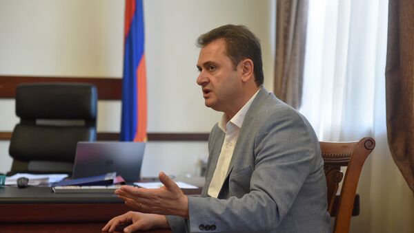 Губернатор Тавуша Айк Чобанян во время интервью агенству Sputnik Армения (18 июля 2019). Еревaн - Sputnik Армения