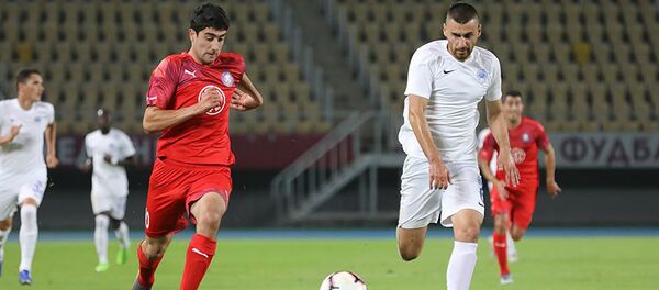 Квалификационный матч Лиги Европы между командами Шкупи (Скопье) - Пюник (Ереван) (18 июля 2019). Скопье - Sputnik Արմենիա