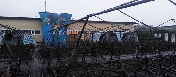 Пожар в палаточном городке в Хабаровском крае - Sputnik Армения