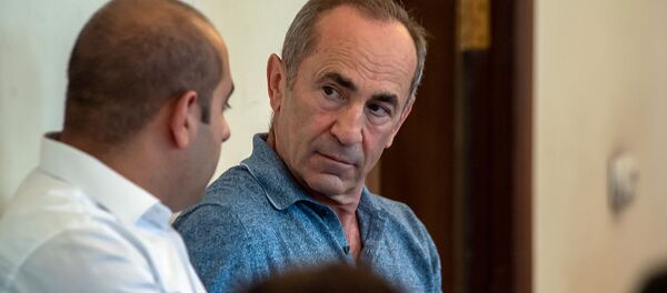 Роберт Кочарян на заседании суда по вопросу частичного снятия ареста с его имущества (24 июля 2019). Еревaн - Sputnik Армения