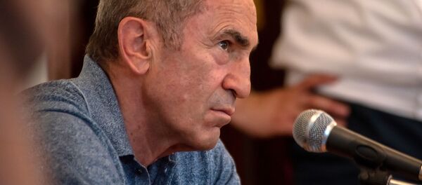 Роберт Кочарян на заседании суда по вопросу частичного снятия ареста с его имущества (24 июля 2019). Еревaн - Sputnik Армения