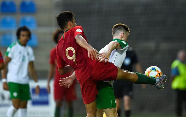 Полуфинальный футбольный матч ЧЕ U-19 между молодежными сборными Португалии и Ирландии (24 июля 2019). Еревaн - Sputnik Армения